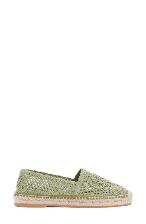 Chloé Isla Logo Espadrille In Green