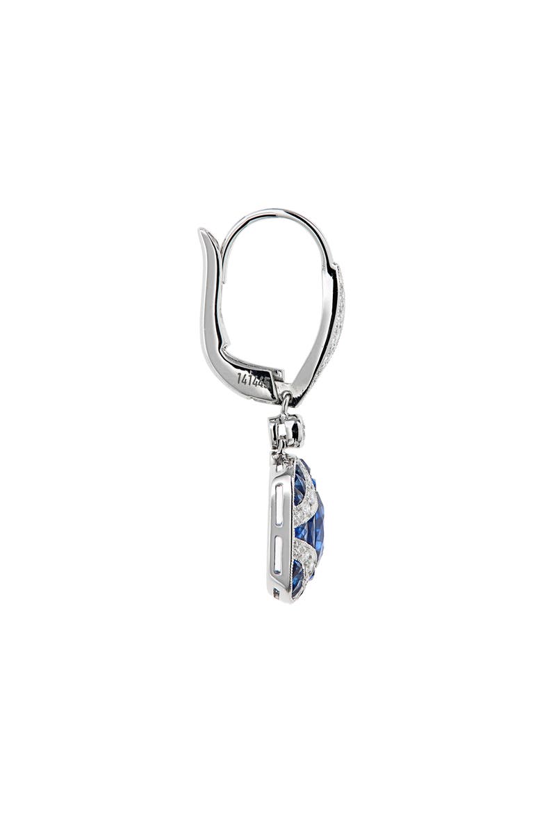 Argyle Blue Sapphire & Diamond Drop Earrings, Alternate, color, BLUE SAPPHIRE
