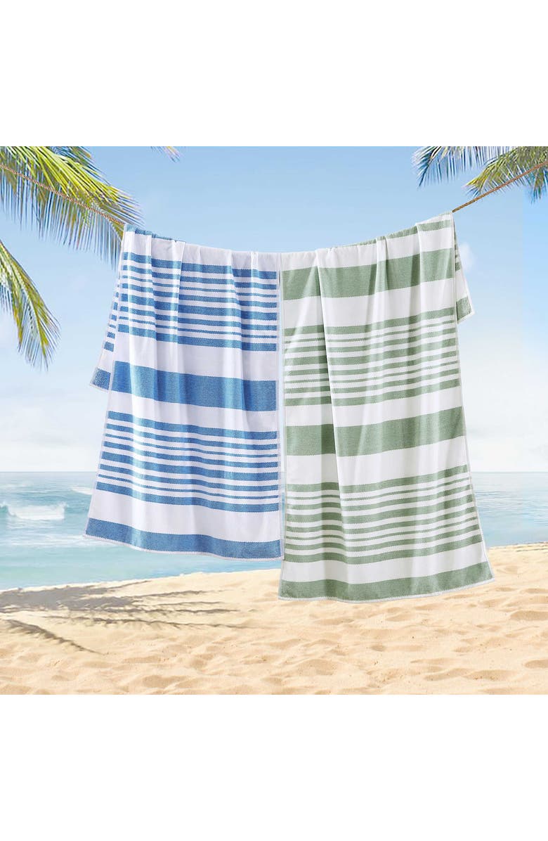 Tommy Bahama Resort Life Beach Towel, Alternate, color, Matcha/ White
