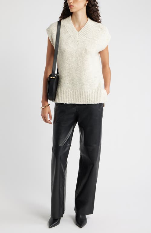 Nordstrom Merino Wool Blend V-neck Sweater Vest In Neutral