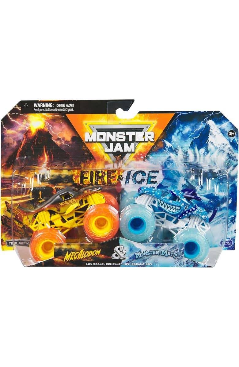 Grave Digger Fire and Ice Megalodon VS Dalmation, Main, color, Multi Color