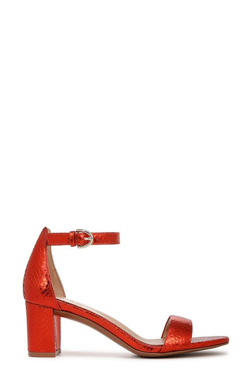 Naturalizer Vera Glitz Ankle Strap Sandal In Orange