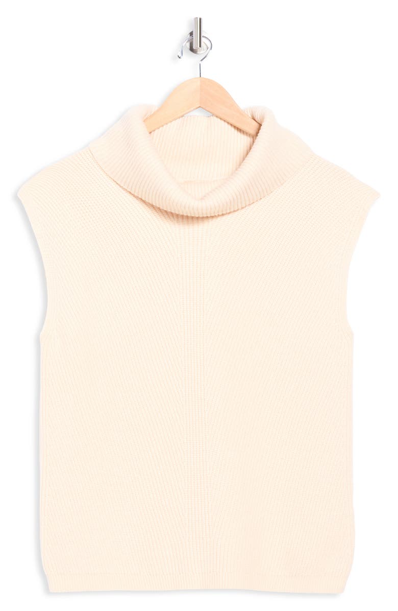 ELIE ELIE TAHARI Sleeveless Turtleneck Sweater, Alternate, color, Ivory