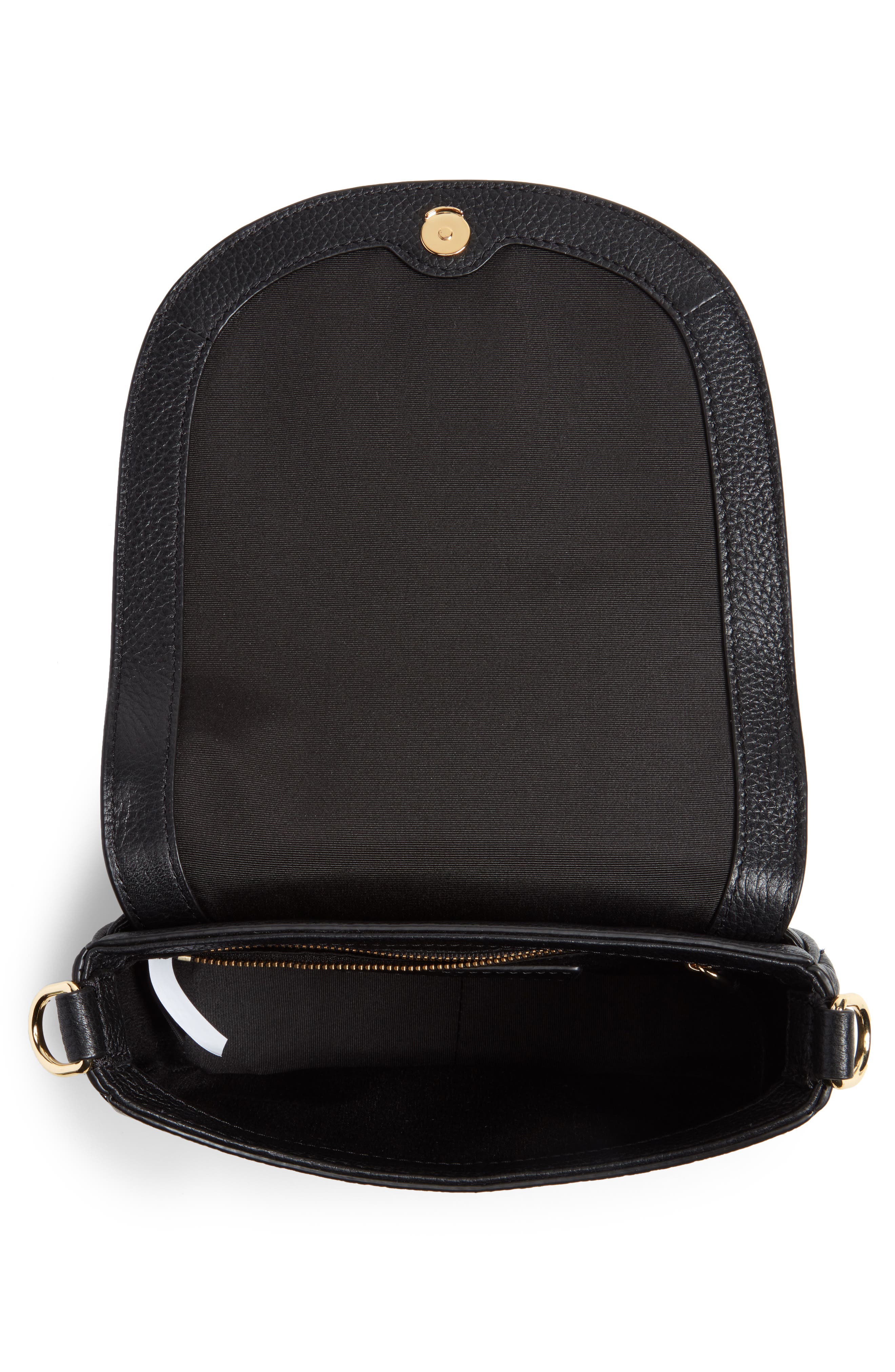 Marc Jacobs The Marc Jacobs Mini Leather Saddle Bag, Alternate, color, 