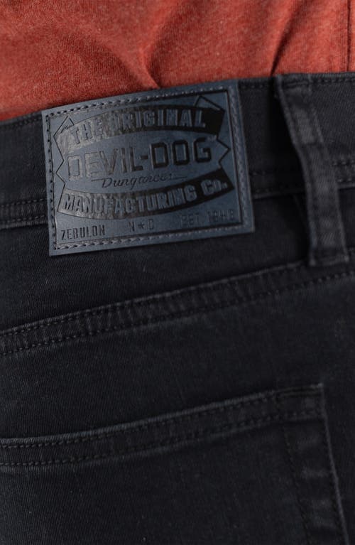 Devil-dog Dungarees Bootcut Jeans In Black