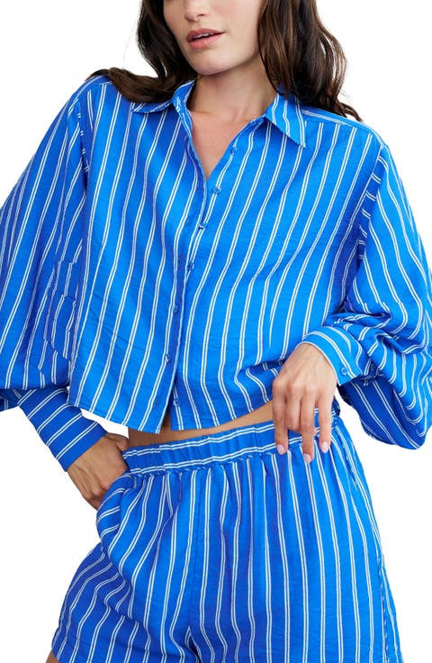 Brielle Boxy Button-Up Shirt