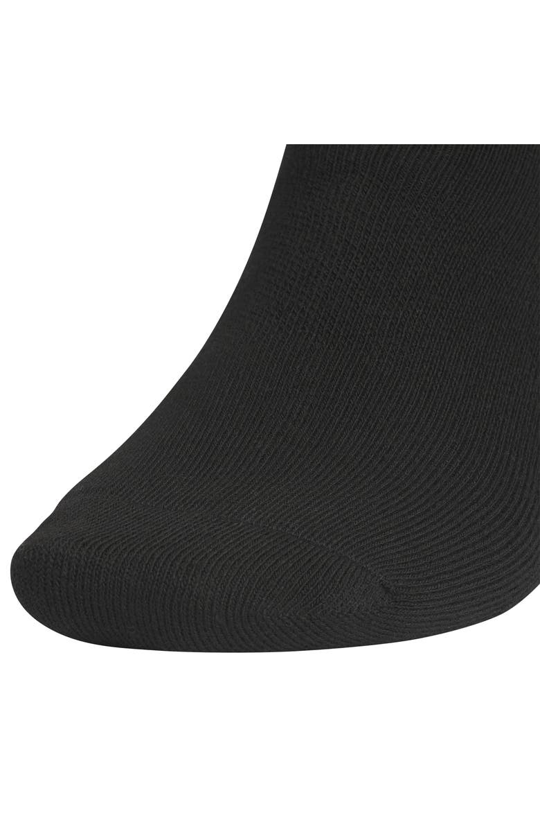 adidas 6-Pack Trefoil 2.0 Quarter Crew Socks, Alternate, color, Black/ White
