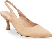 CHASE AND CHLOE Alodia Pointed Toe Slingback Pump