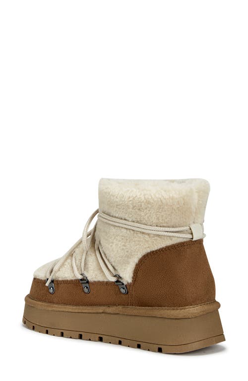 Azalea Wang Teodoro Faux Fur Bootie In Brown