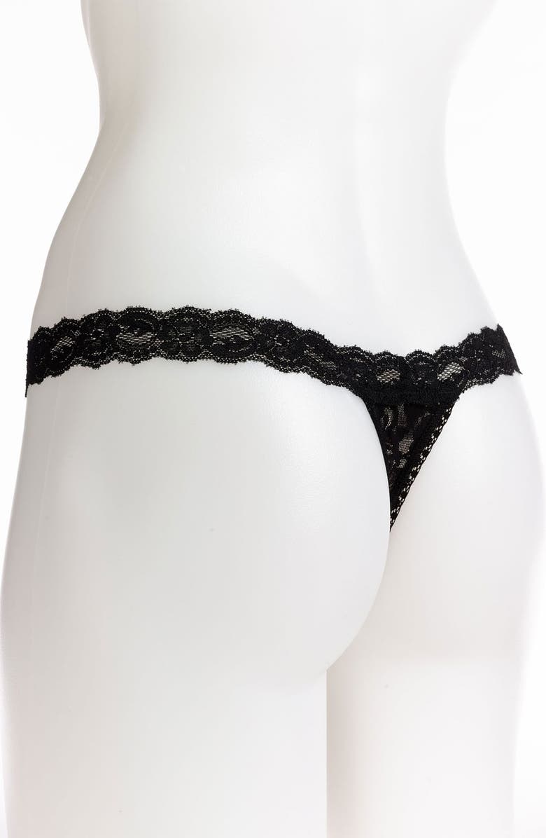Hanky Panky Signature Lace Low Rise G-String, Alternate, color, Black