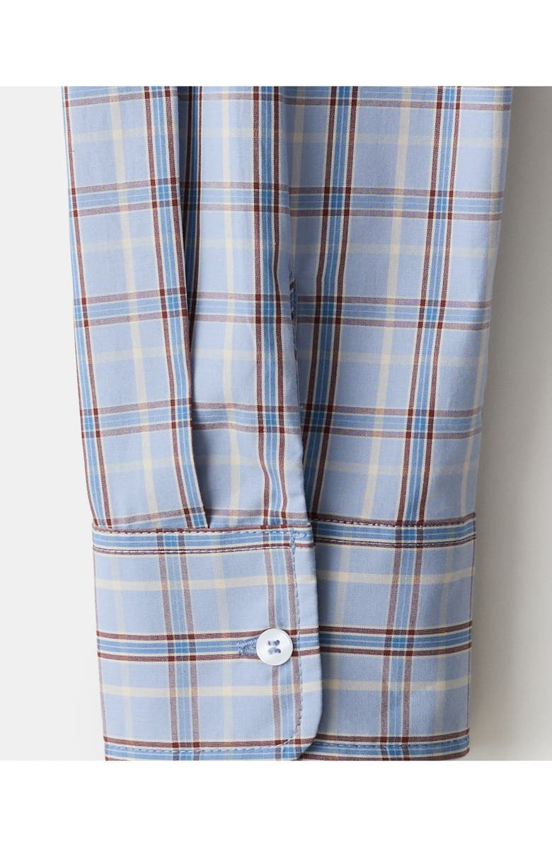 MANGO Camisa Plaid Shirt, Alternate, color, Blue