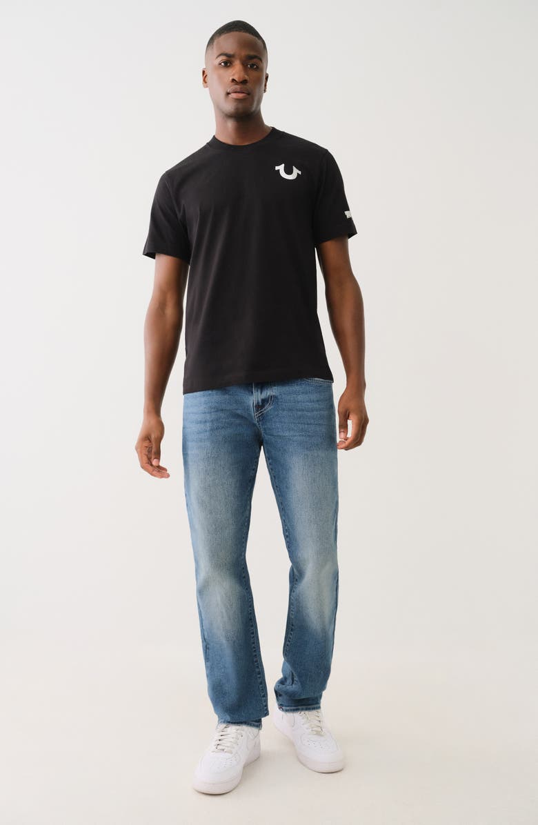 True Religion Fast Buddha Rhinestone Graphic T-Shirt, Alternate, color, 