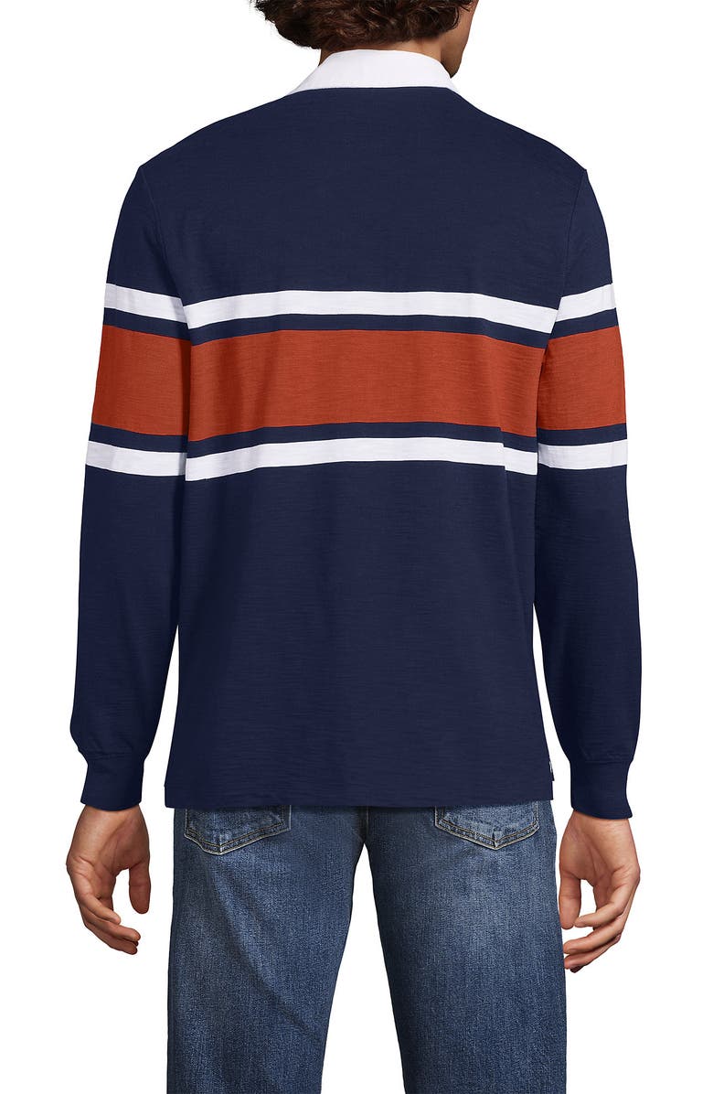 Lands' End Long Sleeve Textured Rugby Polo, Alternate, color, 