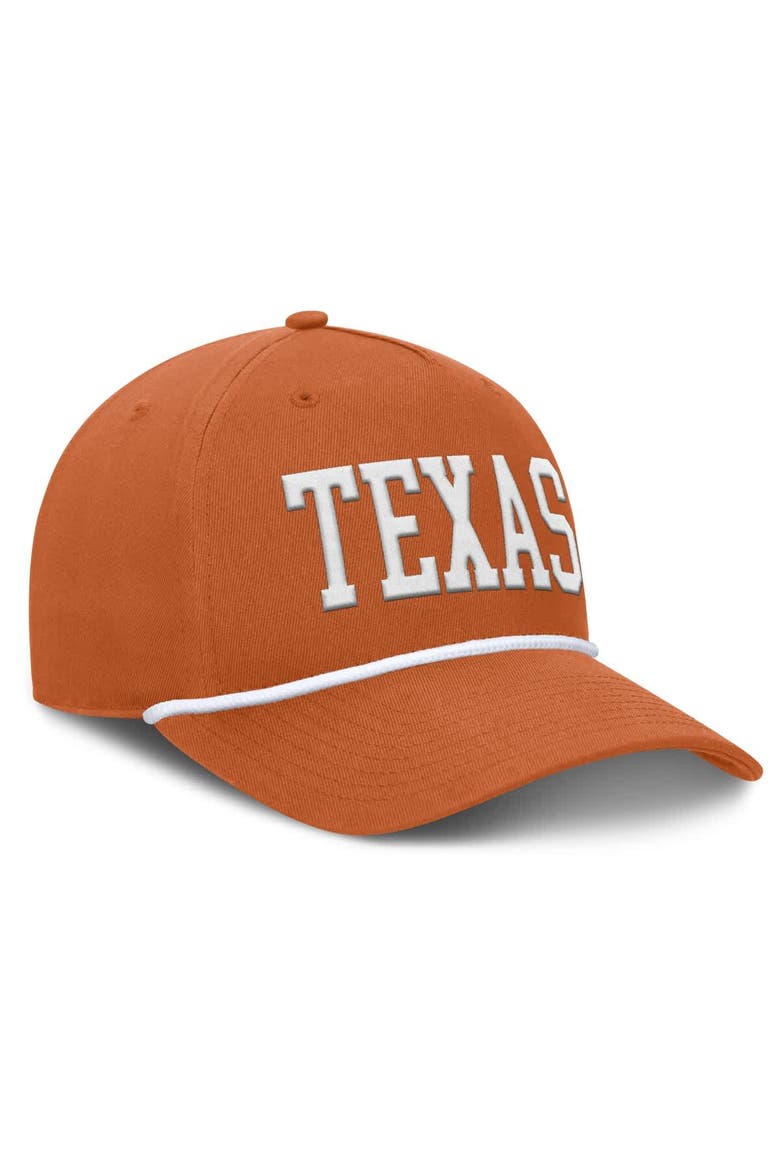 Men's Fanatics Texas Orange Texas Longhorns Foul Ball Rope Adjustable Hat, Alternate, color, Burnt Orange