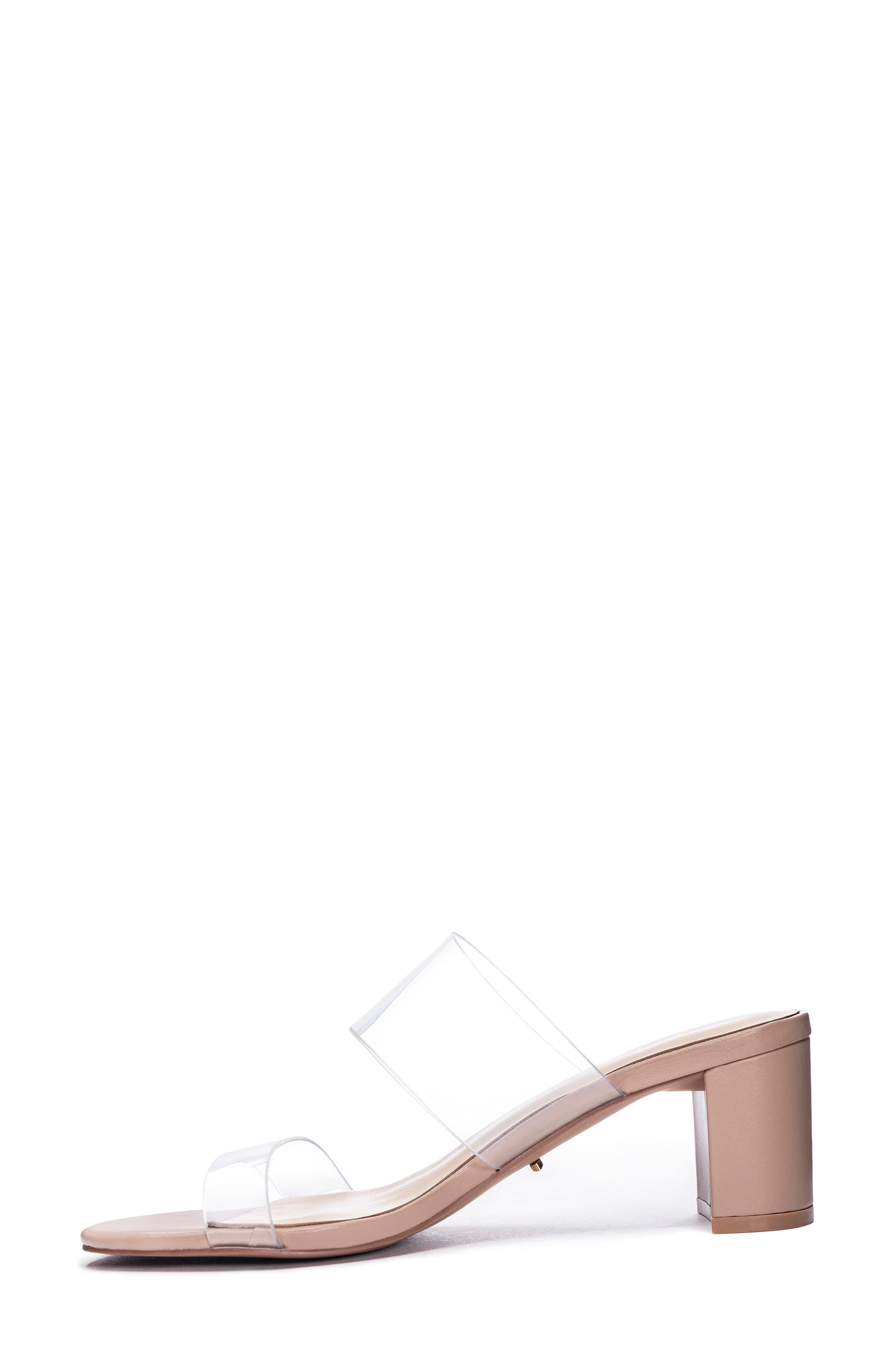 42 Gold Liya Slide Sandal, Alternate, color, Clear