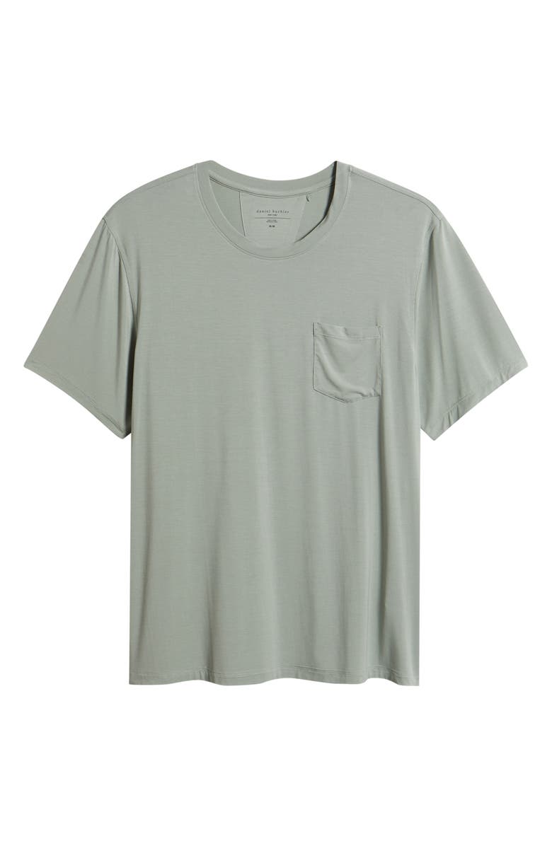 Daniel Buchler Stretch Modal & Silk Sleep T-Shirt, Alternate, color, Sage