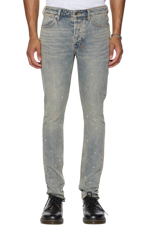 Ksubi Van Winkle Stagelight Metalik Skinny Jeans In Denim