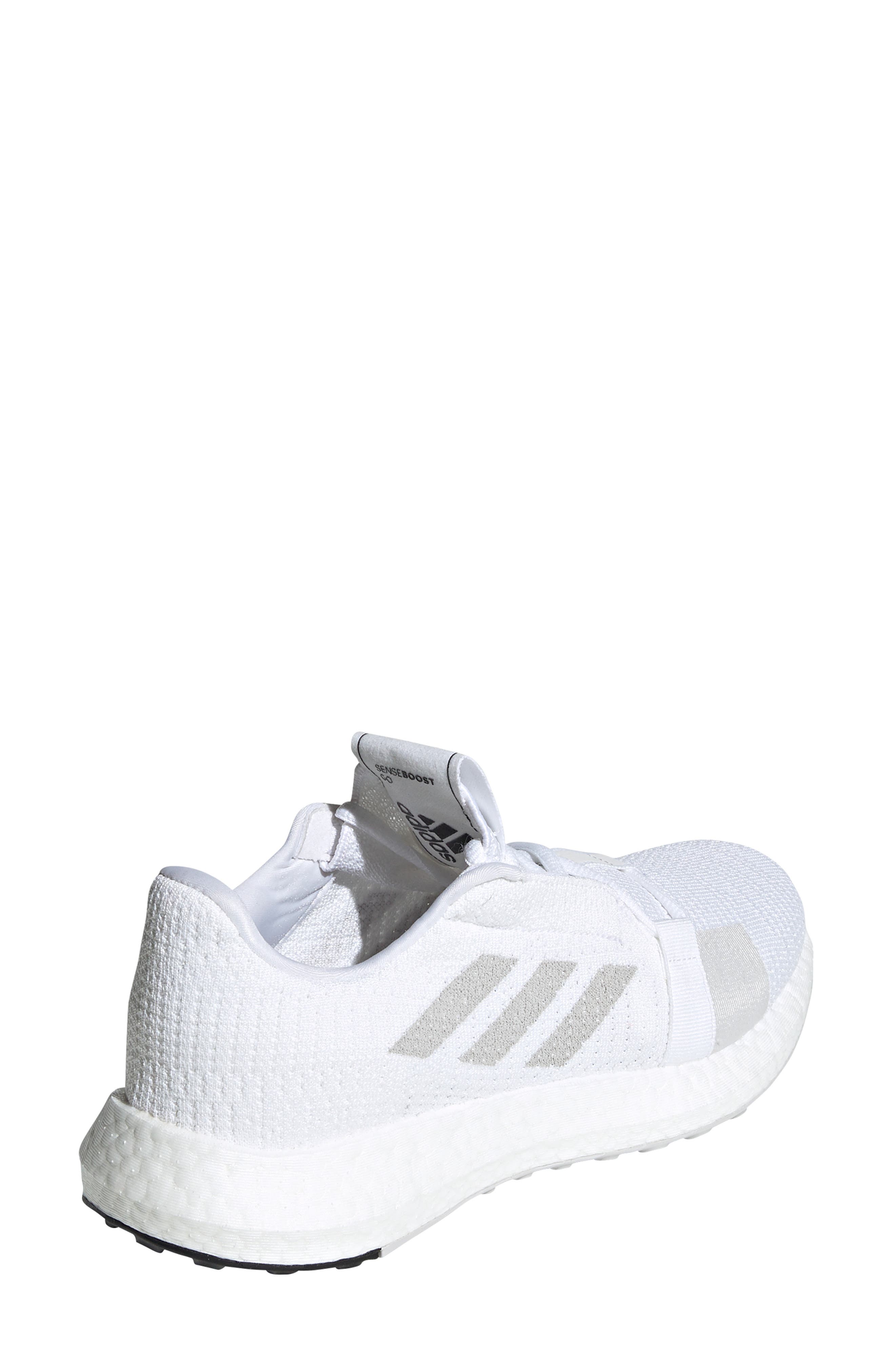 SenseBoost Go Running Shoe, Alternate, color, WHITE/ GREY/ CORE BLACK