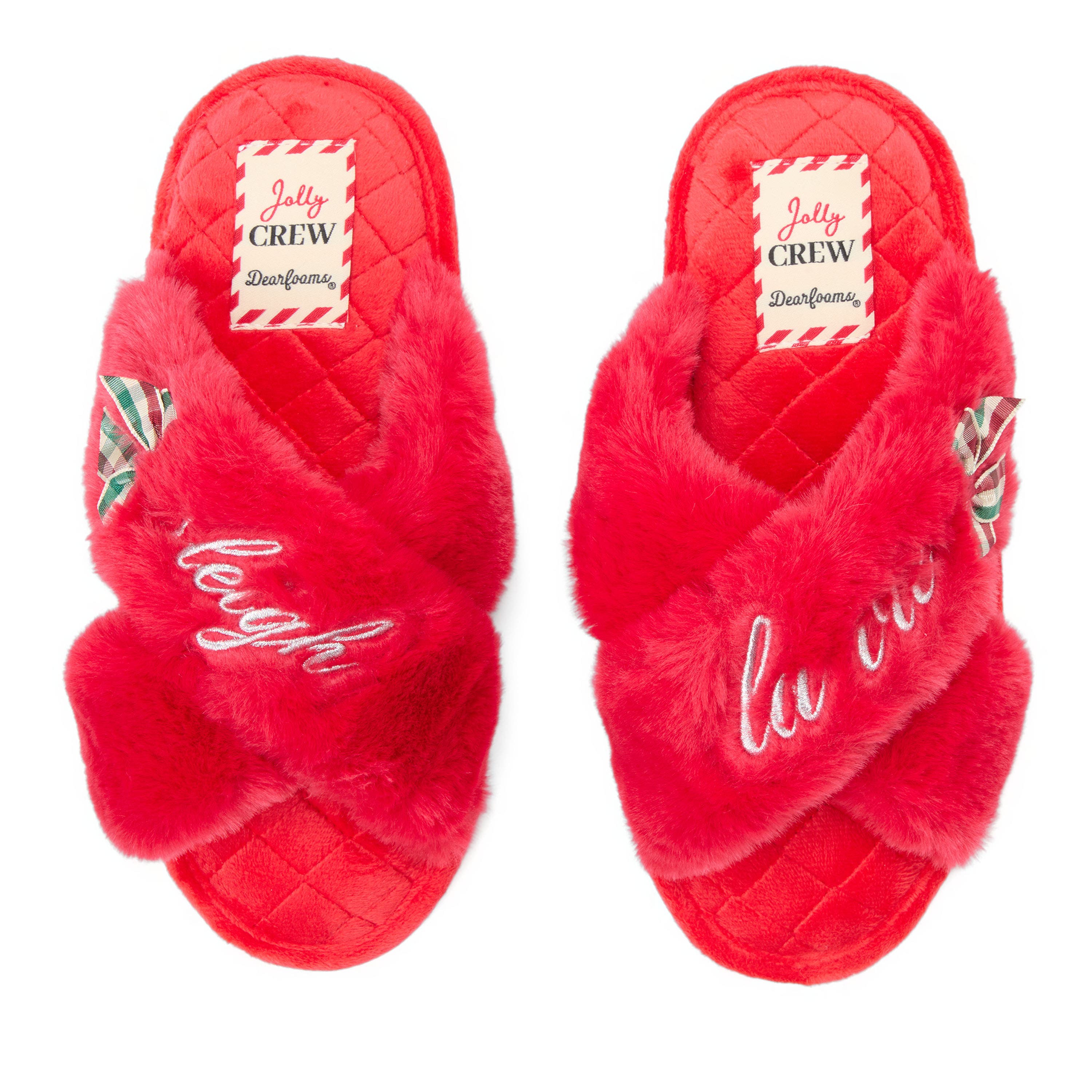 Mama Fur Slide Slippers, Alternate, color, CAYENNE