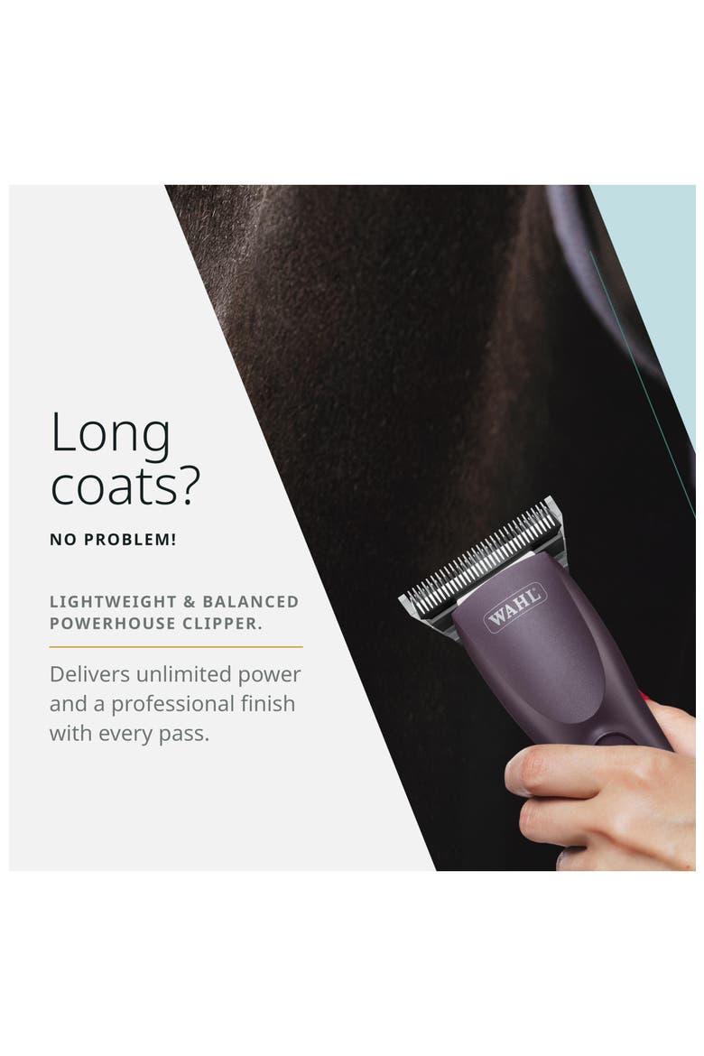 Cordless equine grooming clipper for horse grooming, Alternate, color, Puprle