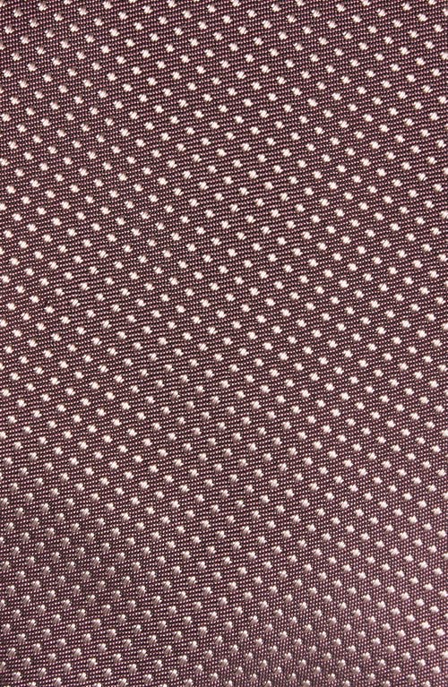 Hugo Boss Boss Pin Dot Silk Blend Tie In Brown