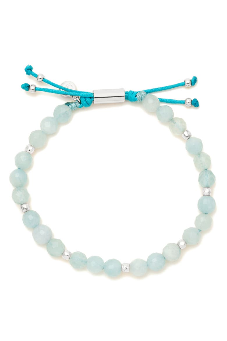 Power Gemstone Beaded Bracelet, Alternate, color, BLACK ONYX / SILVER