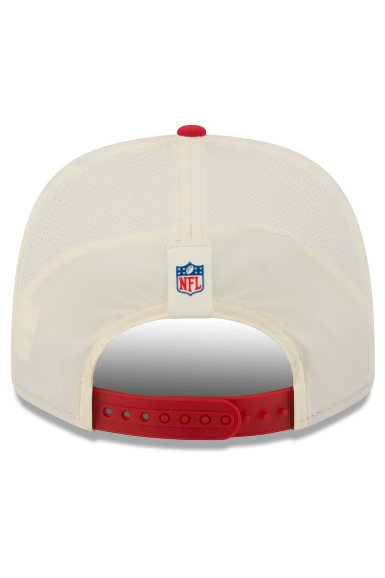 Men's New Era  Cream/Red Kansas City Chiefs 2026 NFL Training Camp 9SEVENTY Adjustable Hat, Alternate, color, Cream