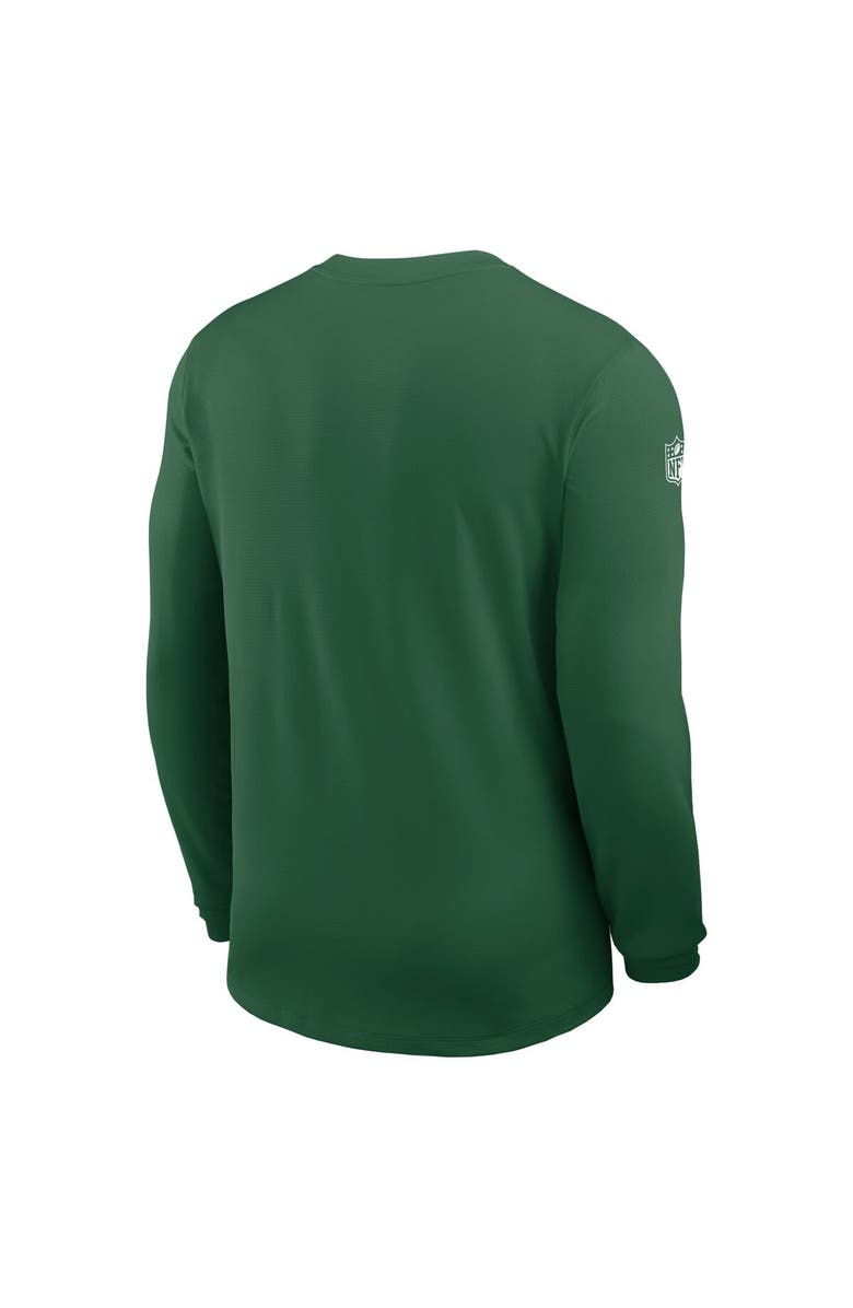 Nike Men's Nike Green New York Jets Sideline Coach UV Performance Long Sleeve T-Shirt, Alternate, color, Green