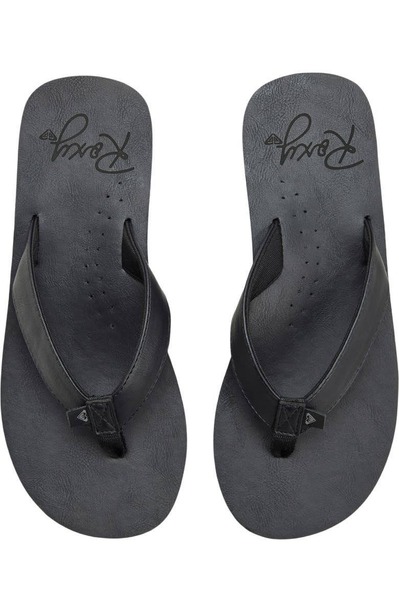 Roxy Melinda Platform Flip Flop, Alternate, color, Black