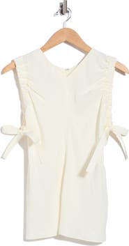 Helmut Lang Ruched Sleeveless Shell