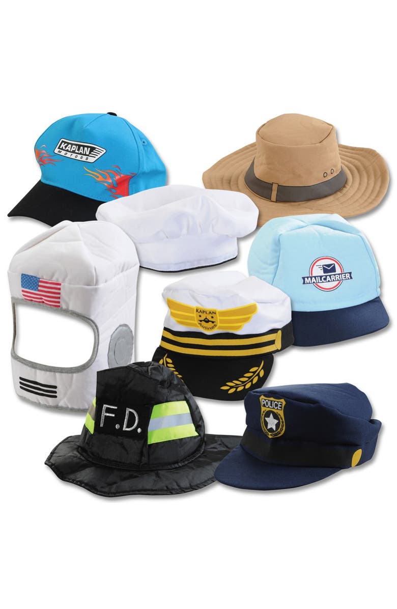 Kaplan Early Learning Company Community Helper Hat Collection - Set of 8, Main, color, Multicolored