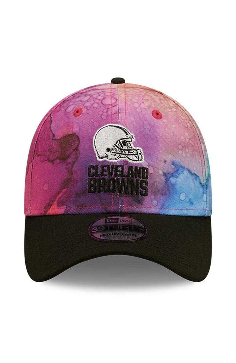 New Era Men's New Era Pink/Black Cleveland Browns 2022 NFL Crucial Catch 39THIRTY Flex Hat, Alternate, color, 