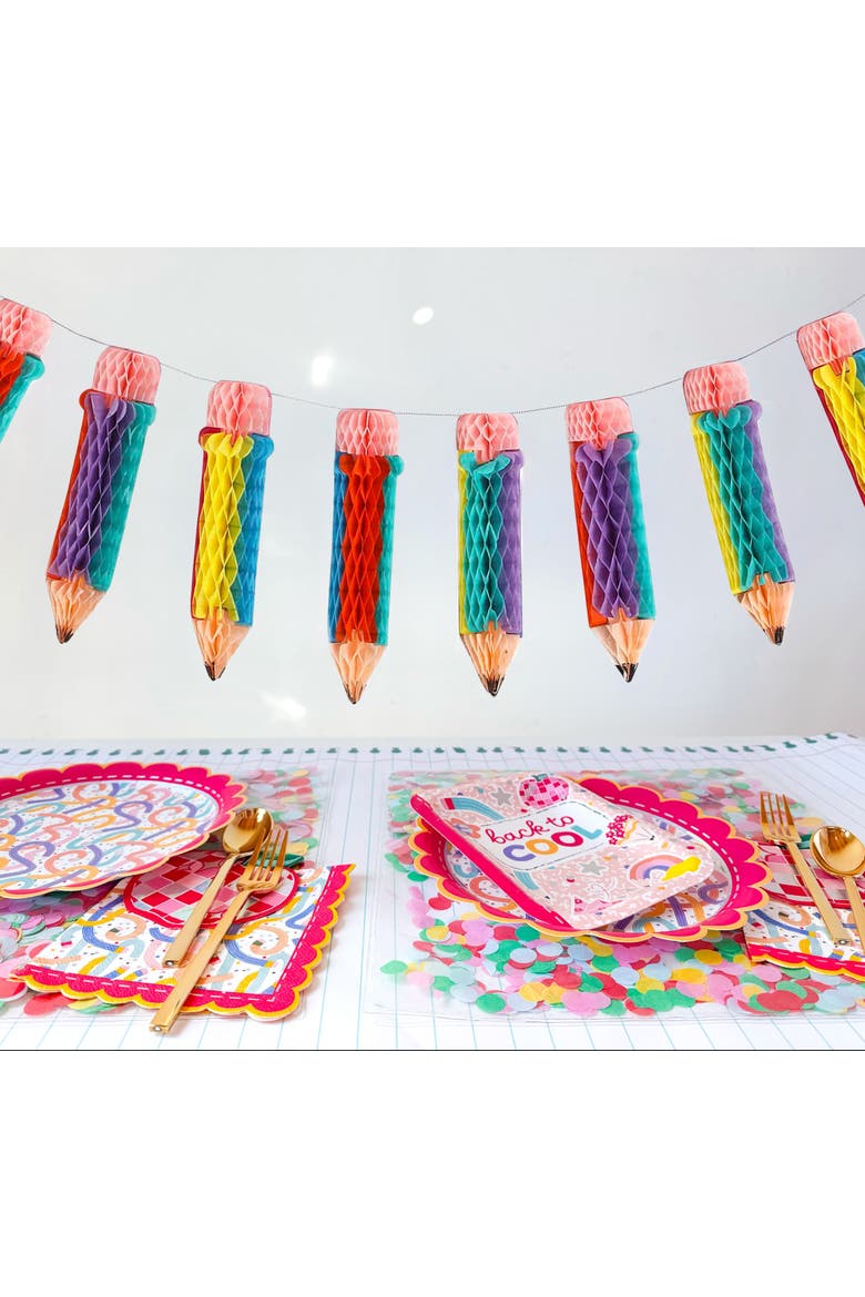 Pencil Garland Party Decor, Alternate, color, Multicolor