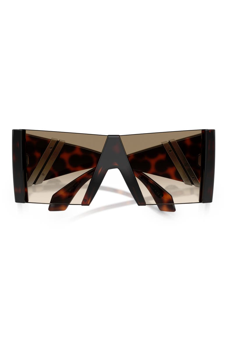 137mm Square Sunglasses, Alternate, color, HAVANA / YELLOW GRADIENT BROWN