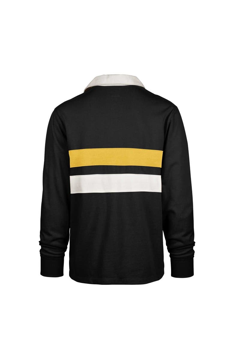 '47 Men's '47 Black Arizona State Sun Devils Clubhouse Knox Thames Long Sleeve Rugby Polo, Alternate, color, Black