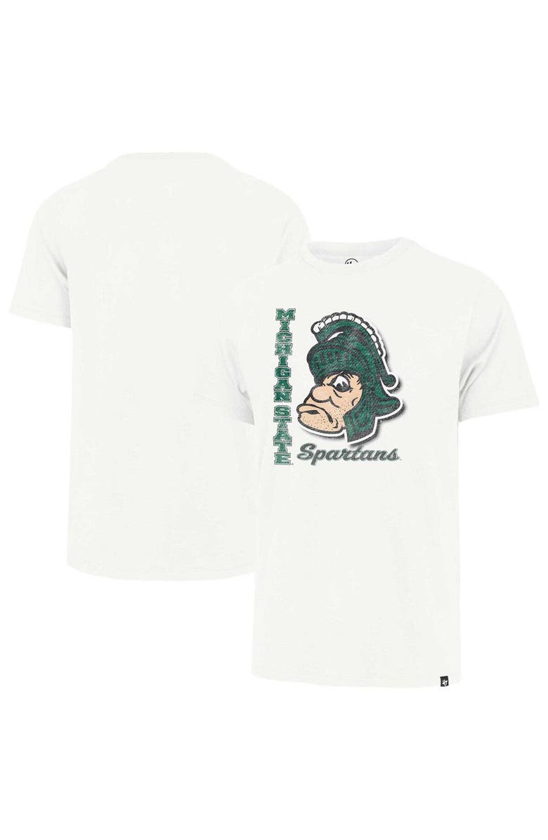 '47 Men's '47 Cream Michigan State Spartans Phase Out Throwback Franklin T-Shirt, Main, color, 