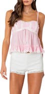 EDIKTED Lace Trim Babydoll Camisole