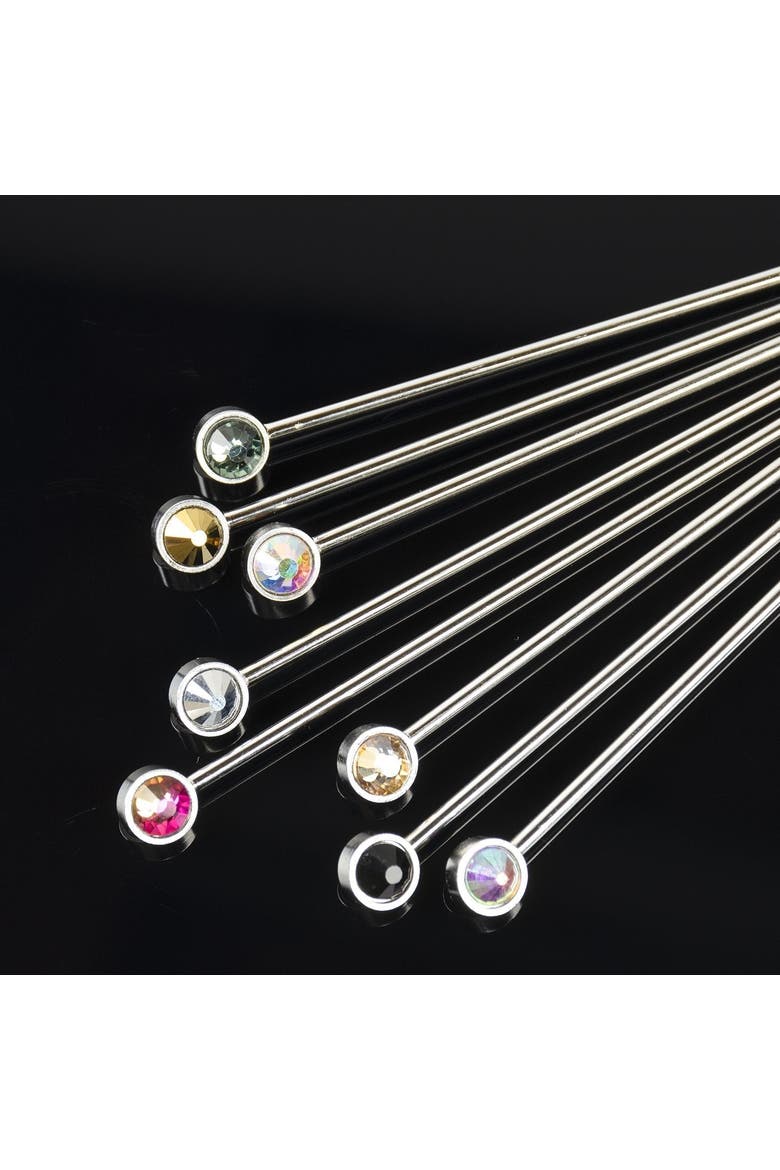 Gem Crystal Cocktail Picks, Alternate, color, Gold