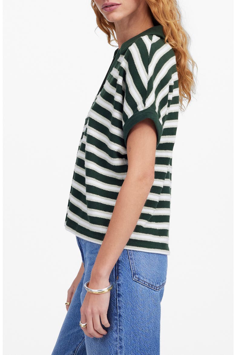 Relaxed Johnny Collar Polo, Alternate, color, SUMMIT GREEN