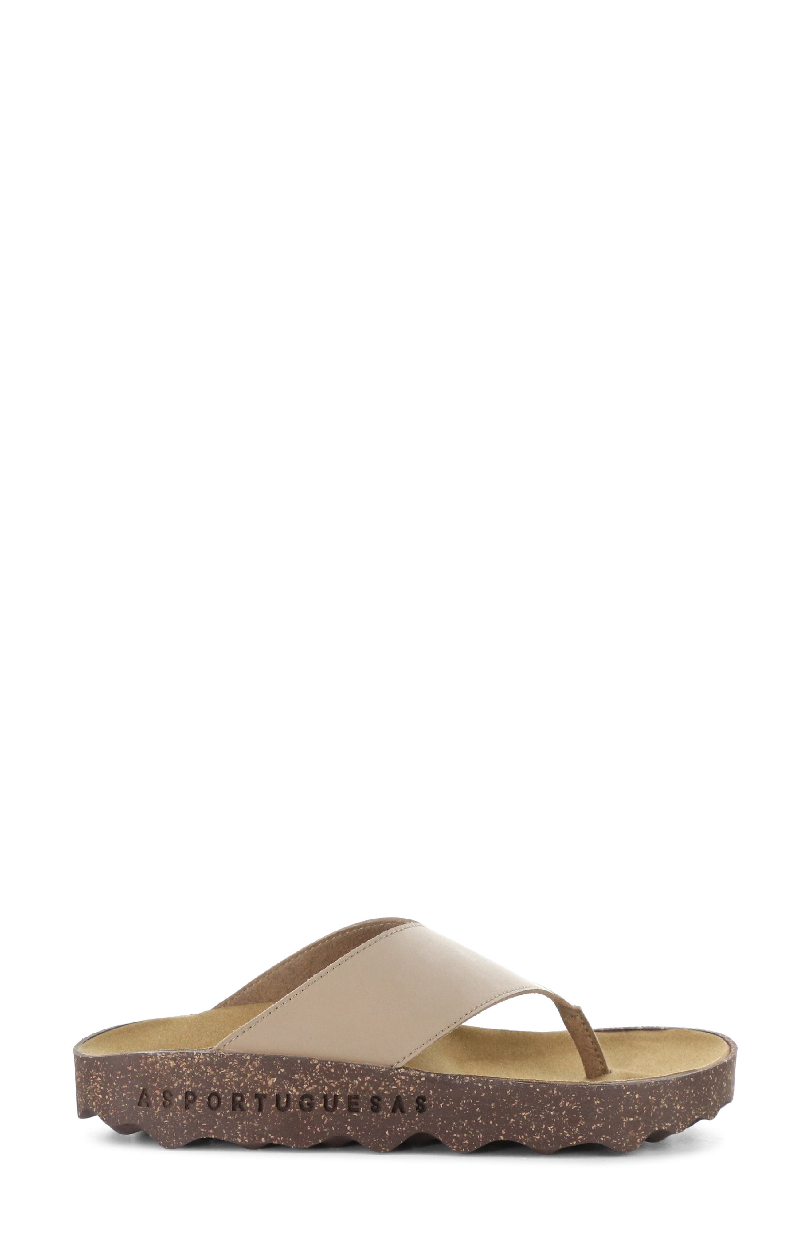 Asportuguesas by Fly London Cami Platform Flip Flop, Alternate, color, Sand