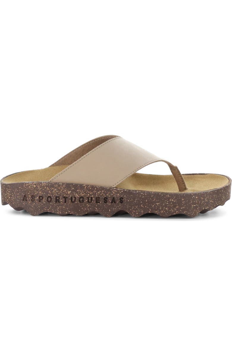 Asportuguesas by Fly London Cami Platform Flip Flop, Alternate, color, Sand