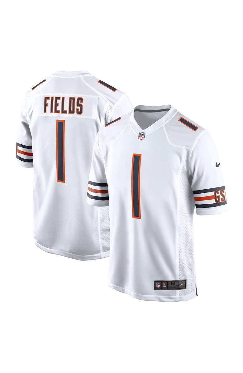 Nike Men's Nike Justin Fields White Chicago Bears Game Jersey, Main, color, 