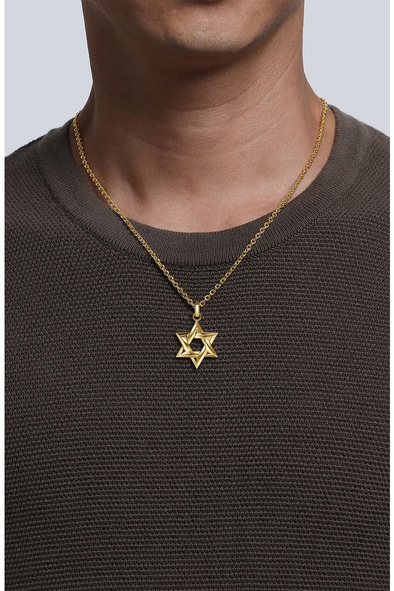 Modern Relics 14k Gold Star of David Pendant, Alternate, color, 14K YELLOW GOLD