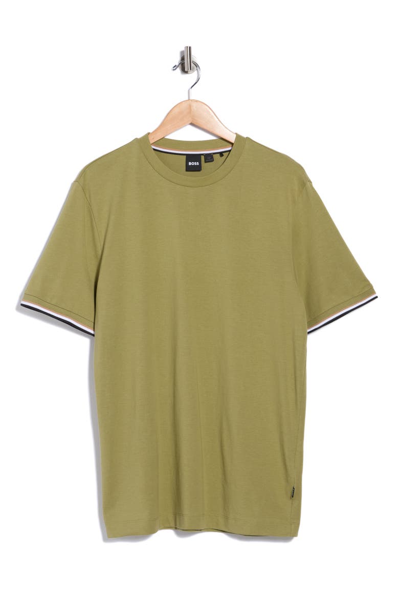 Thompson Cotton Knit T-Shirt, Alternate, color, MEDIUM GREEN