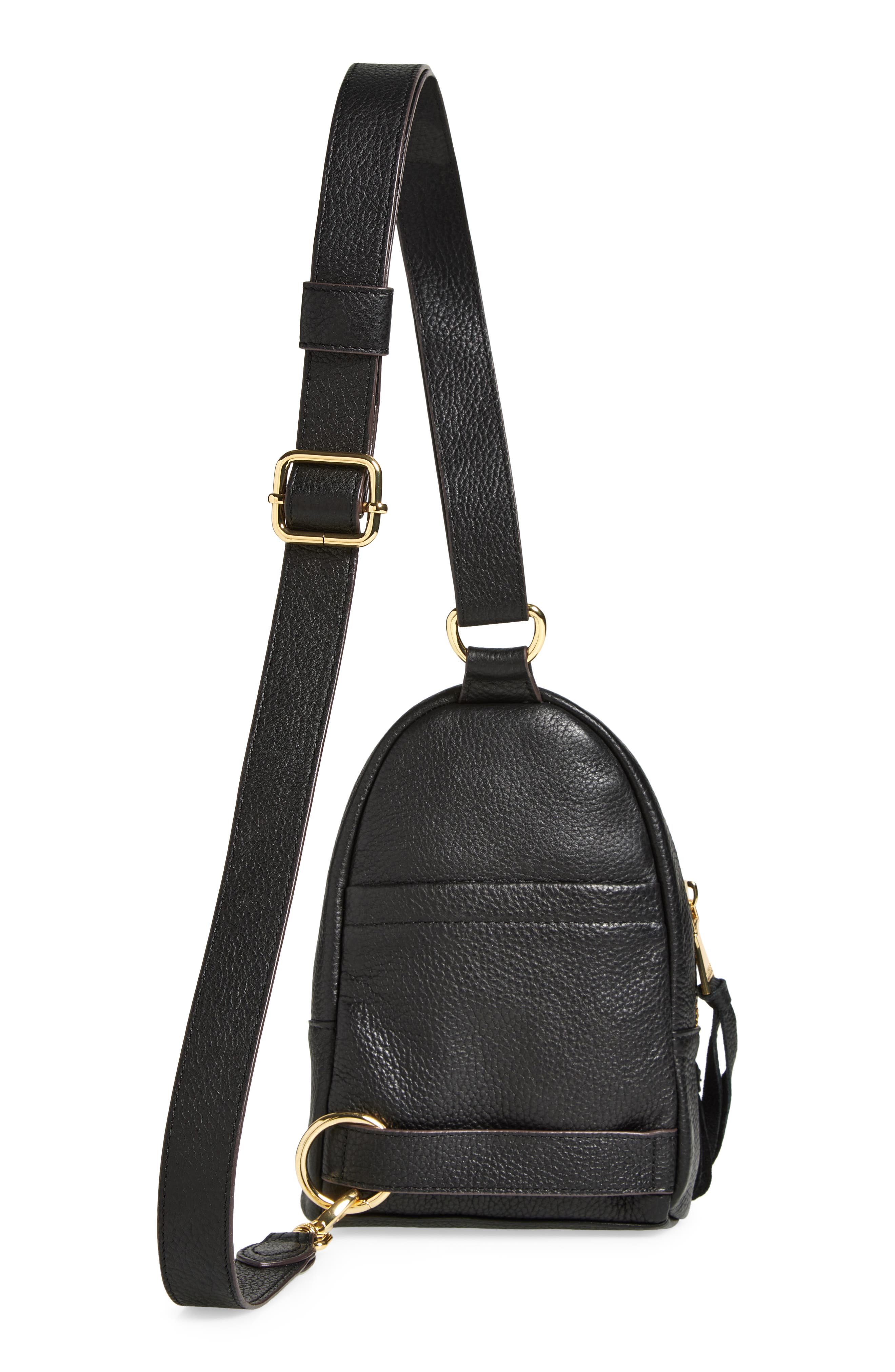 AIMEE Breeze Genuine Shearling & Leather Sling Bag, Alternate, color, 