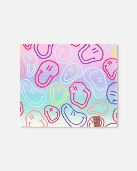 Girl Stretch Jersey Smileys Neck Tube (Toddler & Little Kid)