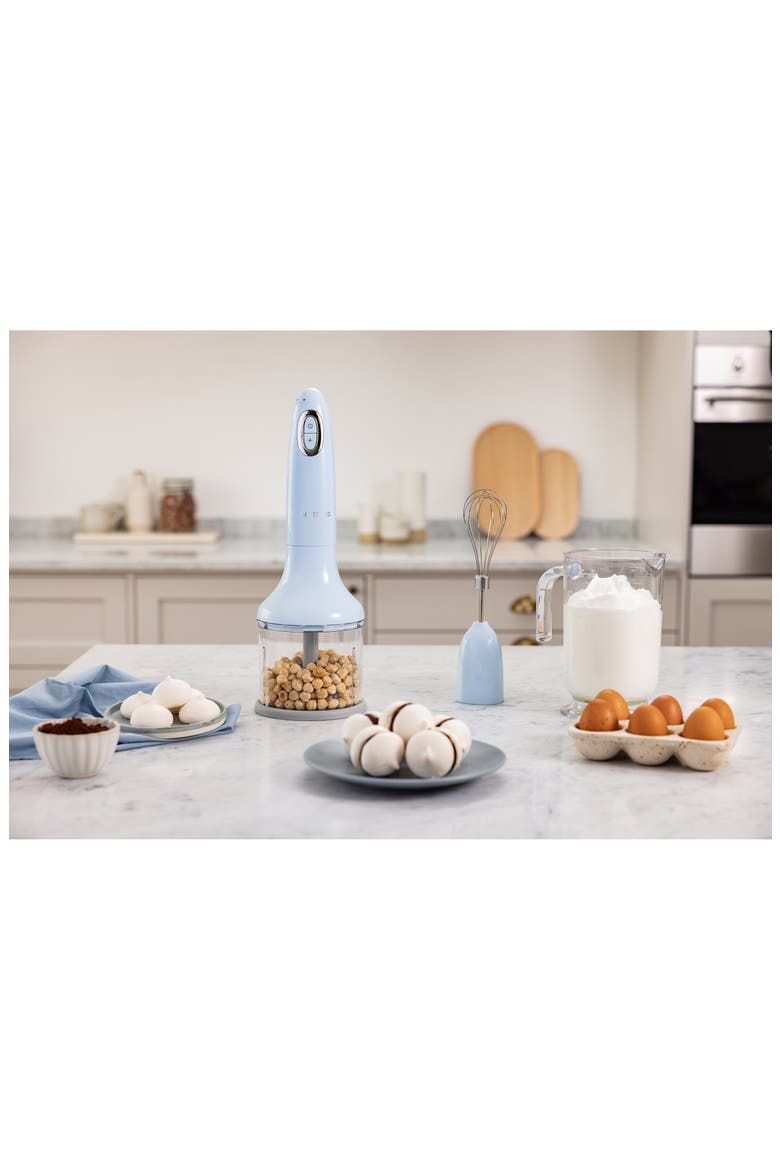 Retro Style Hand Blender Set, Alternate, color, PASTEL BLUE