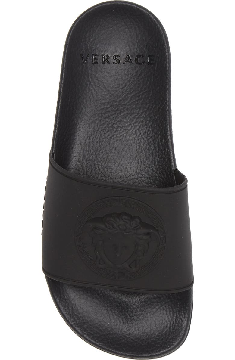 Versace Kids' Palazzo Medusa Slide Sandal, Alternate, color,