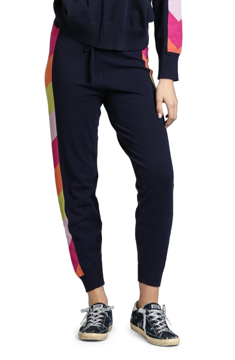 APNY Colorful Side Stripe High Waist Joggers, Main, color, 