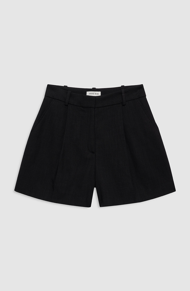 ANINE BING Trent Short, Alternate, color, Black